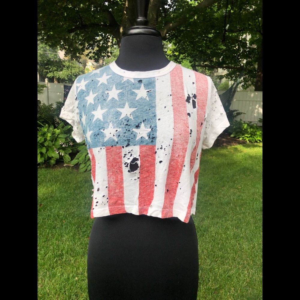 Urban Outfitters American flag t-shirt